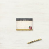 leraar | stijl post-it® notes (Op bureau)