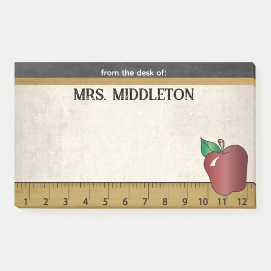 leraar |  stijl post-it® notes (Voorkant)