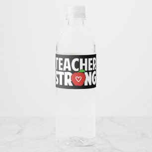 leraar Strong Waterfles Etiket