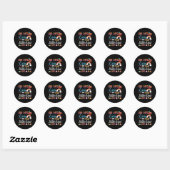 Leraar student 100 dagen van het leven 'dat midden ronde sticker (Vel)