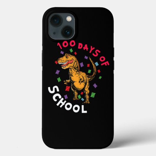 leraar student 100e dag dinosaurus 100 dagen van s Case-Mate iPhone case (Achterkant)