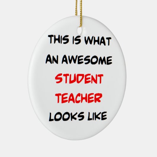 leraar student, geweldige keramisch ornament (Rechts)