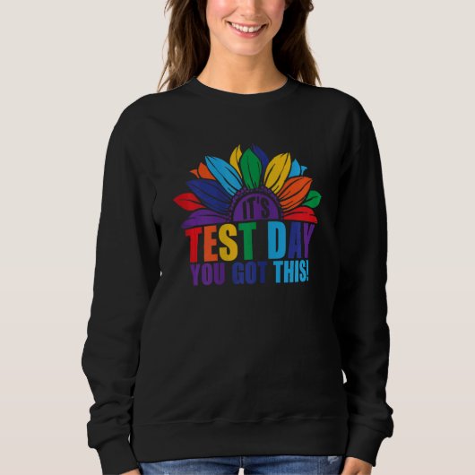 Leraar Student Het is de testdag dat je deze test Trui (Voorkant)