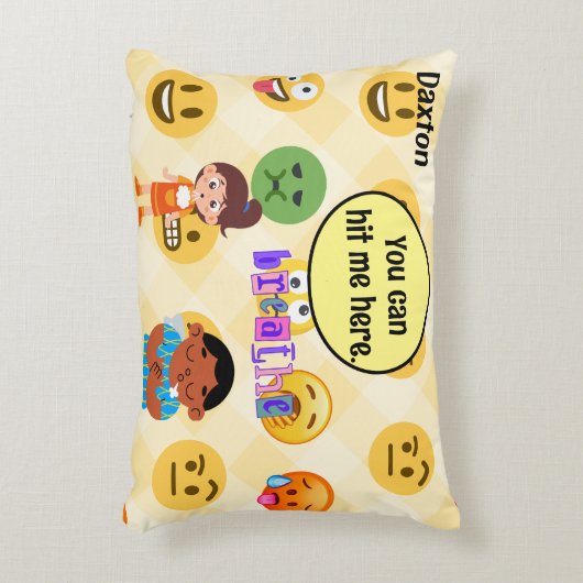 Leraar Student Kalm Down Hoek spoor adem hit Accent Kussen (Voorkant(Verticaal))