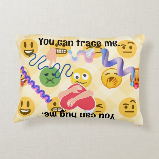 Leraar Student Kalm Down Hoek spoor adem hit Accent Kussen (Achterkant)