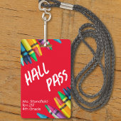 Leraar Student Potlood Klas Toilet Pas Badge