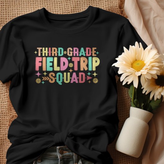 Leraar Studenten Derde Grade Field Trip Squad T-shirt