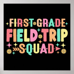 Leraar studenten eerste klas Field Trip Squad Poster