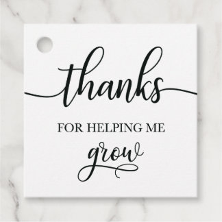 Leraar SUcculent Gift Label, Plant Label, Favor Bedankjes Labels