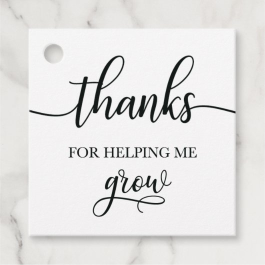 Leraar SUcculent Gift Label, Plant Label, Favor Bedankjes Labels (Voorkant)