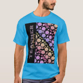 Leraar Summer Break Statement Colorful Seashells T-shirt (Voorkant)