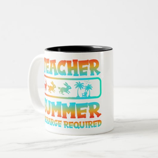 Leraar Summer Recharge Vereiste Konijnenpalm Mok (Voorkant links)
