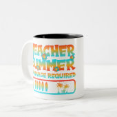 Leraar Summer Recharge Vereiste Vakantie Mok (Voorkant links)