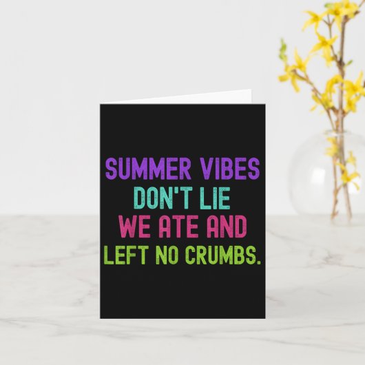 Leraar Summer Vibes niet zoals we aten en liet gee Kaart (Gele Bloem)