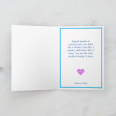 Leraar Super Hero Dank u wel Bedankkaart (Binnen)