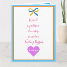 Leraar Super Hero Hartelijk dank