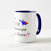 Leraar Superheld Mok (Voorkant rechts)