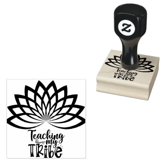 Leraar Superhelden Hout Art Stamp Rubberstempel (Gestempeld)