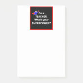 Leraar Superkracht Post-it® Notes (Voorkant)