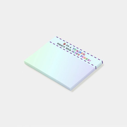 Leraar Superkracht Post-it® Notes (Schuin)