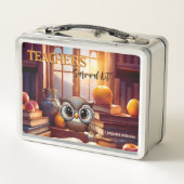 Leraar Survival Kit Uil Boeken Appels (Achterkant)