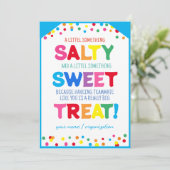 Leraar Sweet Treat Label, Leraar Waardering Holi Kaart (Staand voorkant)