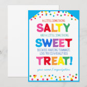 Leraar Sweet Treat Label, Leraar Waardering Holi Kaart (Voorkant / Achterkant)