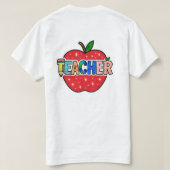 Leraar. T-shirt (Design achterkant)