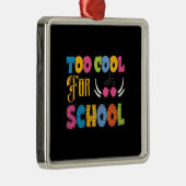 Leraar te kool voor school metalen ornament (Rechts)