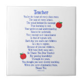 leraar tegeltje (Voorkant)