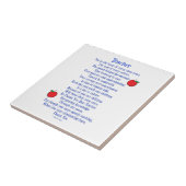 leraar tegeltje (Zijkant)