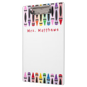 Leraar Terug naar het schoolkaartje Monogram Klembord (Links)