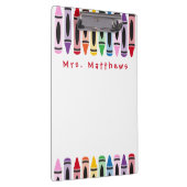 Leraar Terug naar het schoolkaartje Monogram Klembord (Rechts)