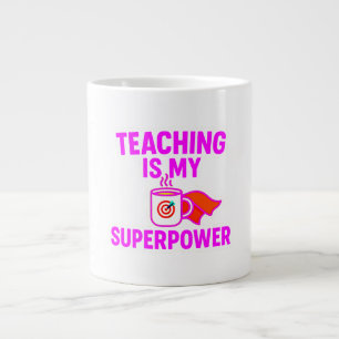 Leraar terug naar school cadeau grote koffiekop