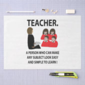 leraar terug naar school citaat typografie leraar tissuepapier (Craft)