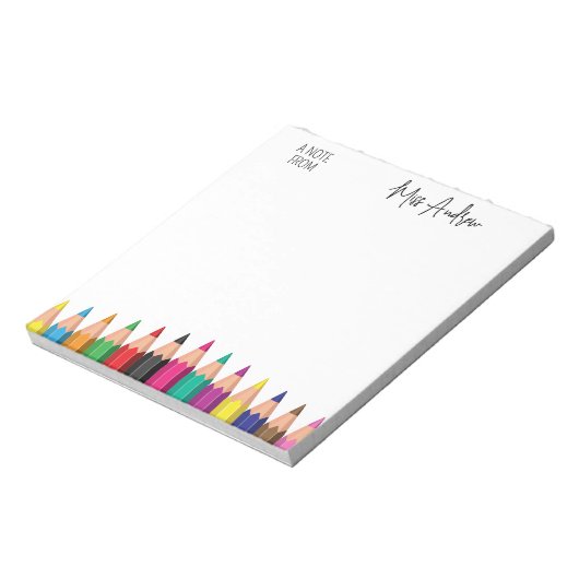 Leraar Terug naar school Einde van het jaar Gift C Notitieblok (Linkerzijde)