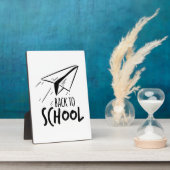 Leraar terug naar school fotoplaat (Zijkant)