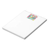 Leraar Terug naar school Gepersonaliseerde Rainbow Notitieblok (Linkerzijde)
