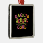 Leraar terug naar school kijkend metalen ornament (Rechts)