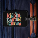 Leraar terug naar school Kindergarten Crew Bagagelabel<br><div class="desc">Leraar terug naar school Kindergarten Crew</div>
