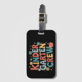 Leraar terug naar school Kindergarten Crew Bagagelabel (Voorkant (verticaal))