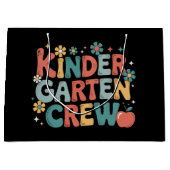 Leraar terug naar school Kindergarten Crew Groot Cadeauzakje (Voorkant)