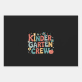 Leraar terug naar school Kindergarten Crew Inpakpapier Vel (Voorkant)