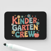 Leraar terug naar school Kindergarten Crew Naamplaatje (In situ)