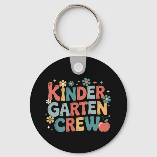 Leraar terug naar school Kindergarten Crew Sleutelhanger (Voorkant)
