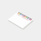 Leraar Terug naar school Kleurpotlood Schattig Post-it® Notes (Schuin)