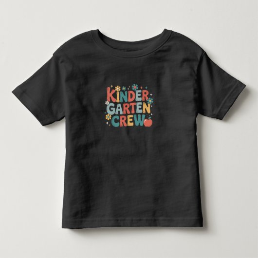Leraar Terug naar school kleuterklas bemanning Kinder Shirts (Voorkant)