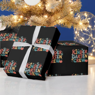 Leraar Terug naar school kleuterklas team Cadeaupapier