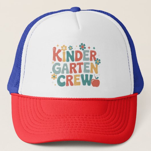 Leraar Terug naar school kleuterklas team Trucker Pet (Voorkant)