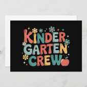 Leraar Terug naar school kleuterschool bemanning Kaart (Voorkant / Achterkant)